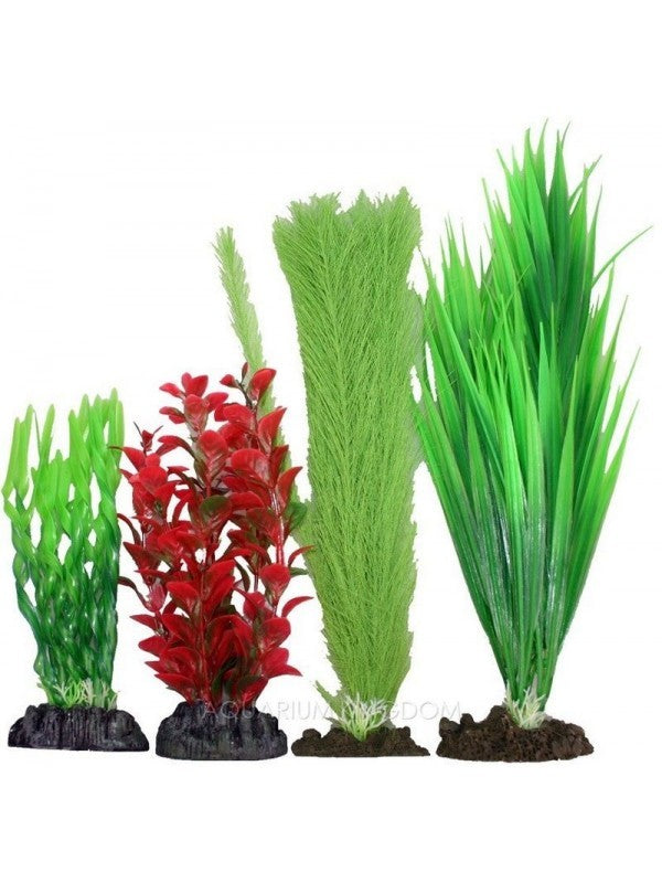A/1 PLASTIC PLANTS 4PK MIX 2 Pet Magic Cannington