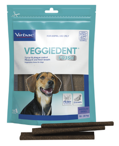 VIRBAC VEGGIEDENT FRESH DENTAL CHEW MEDIUM DOGS