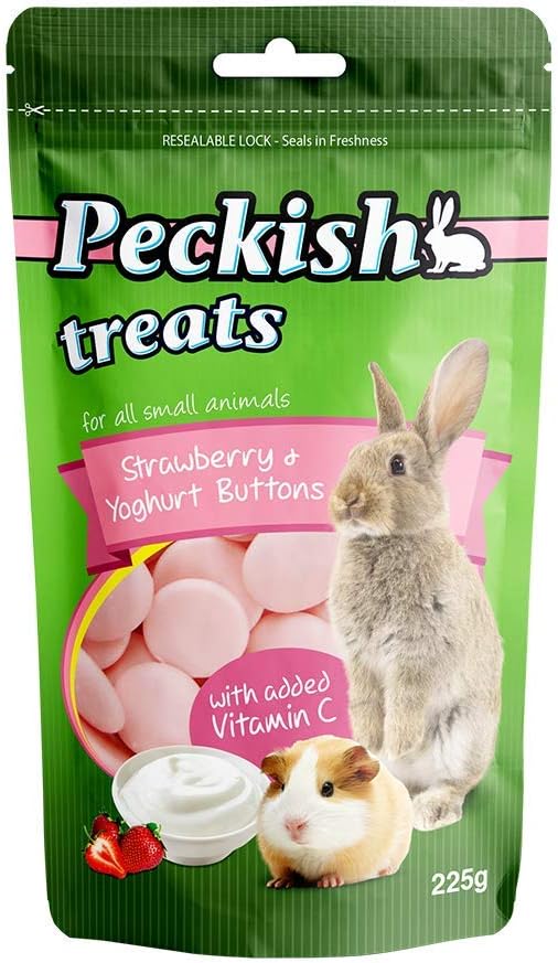 PECKISH YOGURT TREATS STRAWBERRY 225GM