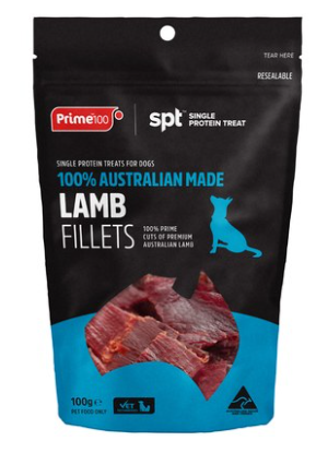 PRIME 100 TREAT LAMB FILLET 100G