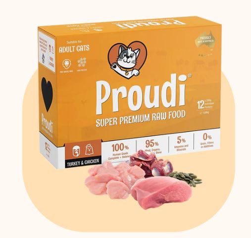 PROUDI CAT TURKEY & CHICKEN 1.08KG (12)