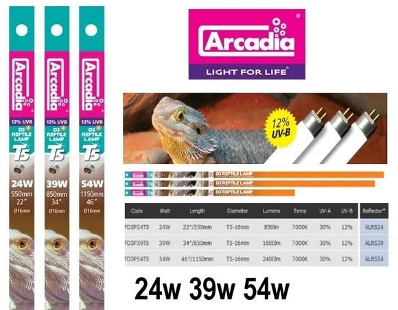 ARCADIA DESERT T5 REPTILE LAMP 12% 54W 1150MM
