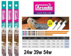 ARCADIA 22" /560MM DESERT T5 REPTILE LAMP D3 12% 24W UV-B
