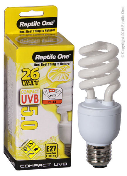 REPTILE ONE COMPACT UVB BULB 26W UVB 5.0