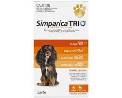 SIMPARICA TRIO 5.1-10KG (ORANGE) 6PACK