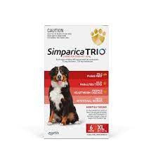 SIMPARICA TRIO 40.1-60KG (RED) 6 PACK