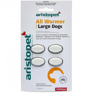 ARISTO ALL WORMER LARGE DOGS 4PK