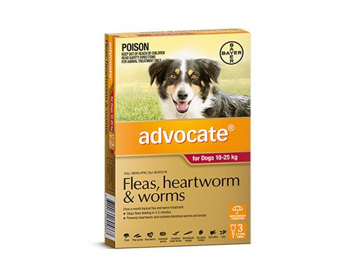 ADVOCATE RED FOR DOGS 10-25 KG 3PK