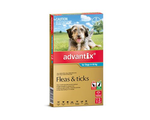 ADVANTIX FOR DOGS 4-10KG 3 PK
