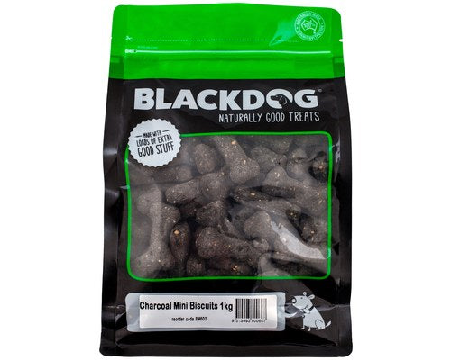 BLACKDOG MINI BISCUITS CHARCOAL 1KG