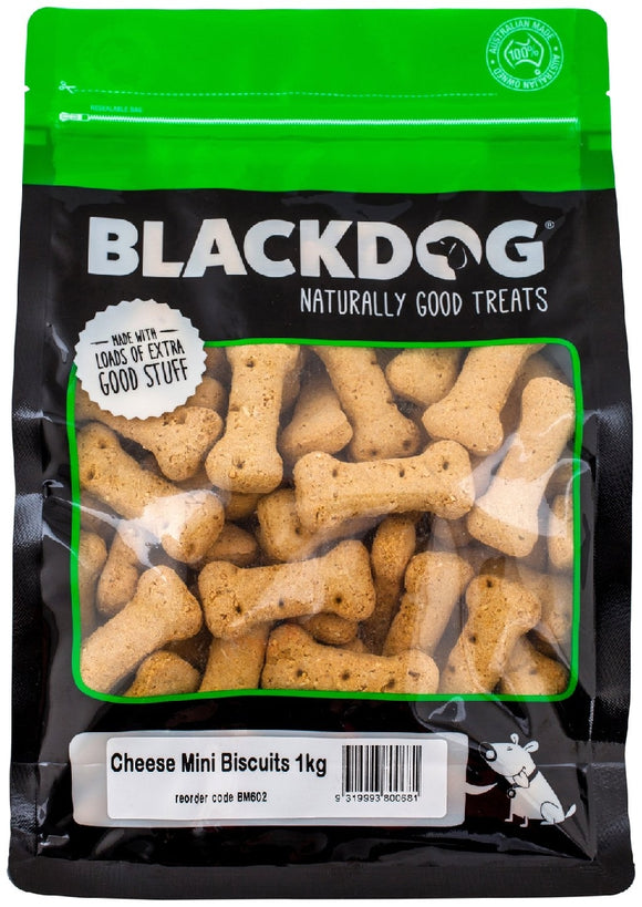 BLACKDOG MINI BISCUITS CHEESE 1KG