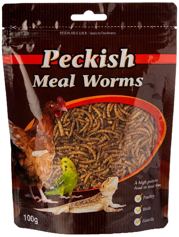 PECKISH MEALWORMS 100G