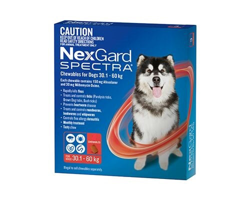 NEXGARD SPECTRA DOG 30.1-60KG 6PK