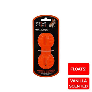 SCREAM XTREME TREAT DUMBBELL LOUD ORANGE - SMALL 11.5CM