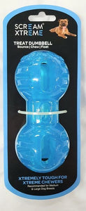 SCREAM XTREME TREAT DUMBBELL LOUD BLUE MED/LGE 14CM