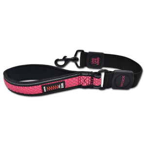 SCREAM REFLECTIVE BUNGEE LEASH WITH PADDED HANDLE LOUD PINK 3.8 X 55CM