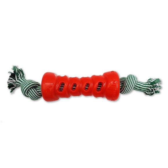 SCREAM XTREME CHRISTMAS TREAT BONE RED WITH ROPE XL 47CM