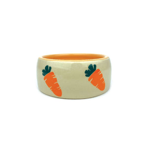 PIP SQUEAK CERAMIC BOWL FEEDER CARROT 11.5CM