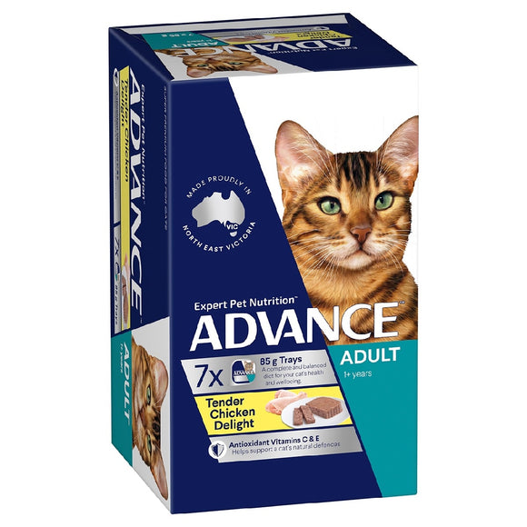 ADVANCE CAT WET ADULT CHICKEN 85G X7