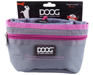 DOOG TRAVEL POUCH GREY/PINK LARGE