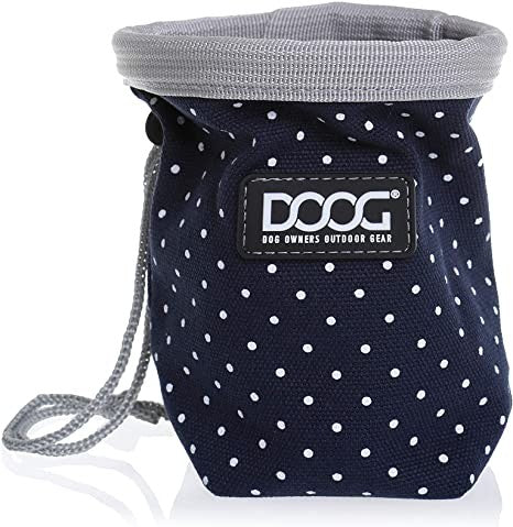 DOOG SMALL TREAT POUCH- STELLA- NAVY WITH SPOTS
