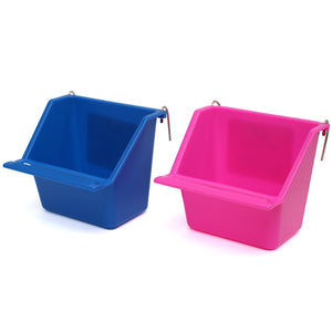 PLASTIC COOP CUP WITH PERCH - SMALL 7CM