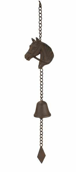CAST IRON HORSE HEAD WIND CHIME