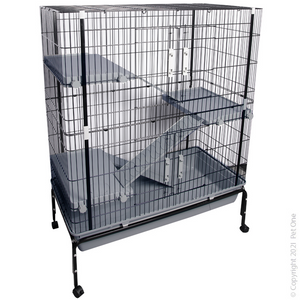 PET ONE SMALL ANMAL CAGE WITH STAND 101W X51DX130CM H