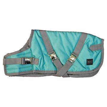 ZEEZ SUPREME DOG COAT SIZE 22 (56CM) MINT GREEN/GREY