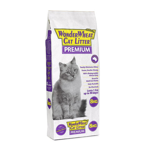 WONDERWHEAT CAT LITTER PREMIUM 8KG
